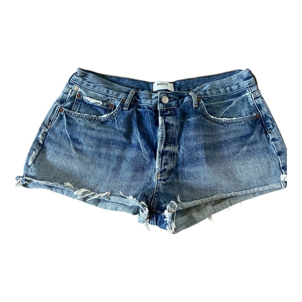AGOLDE Parker Denim Jeans Cut Off 100% Organic Cotton Sz 32 Lowkey